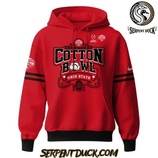 Ohio State Buckeyes Cotton Bowl Champions Red Hoodie