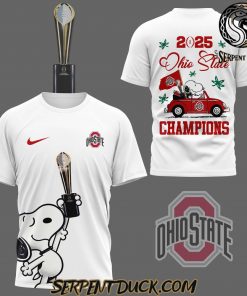 Ohio State Buckeyes X Snoopy 2025 Champions T-Shirt