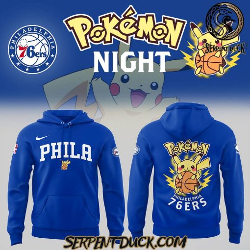 Philadelphia 76ers x Pokemon Night Hoodie