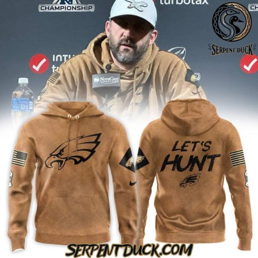 Philadelphia Eagles Let Hunt Brown Hoodie