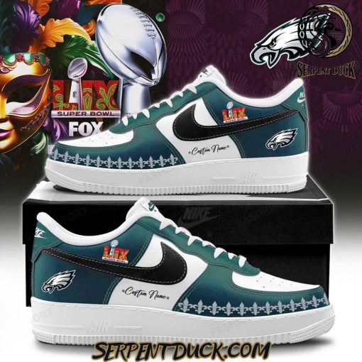 Philadelphia Eagles Super Bowl Lix 2025 Limited Edition Air Force 1 Sneaker