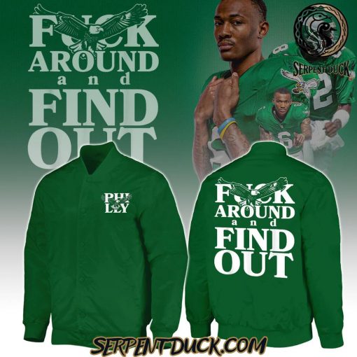 Philadelphia Eagles x Fuck Around and Find Out Baseball Jacket