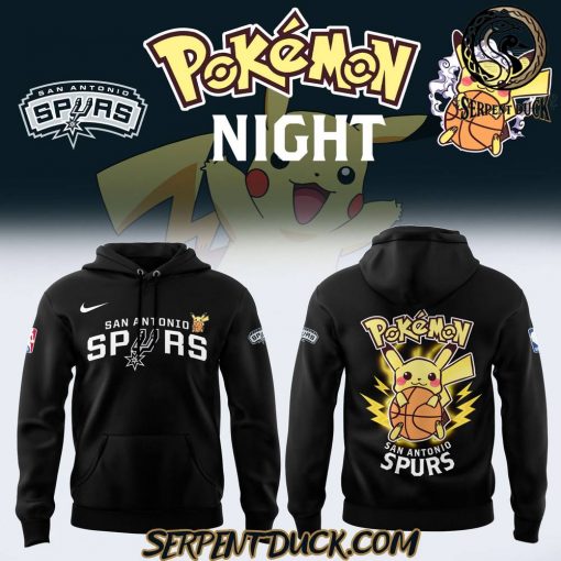 San Antonio Spurs x Pokemon Night Hoodie 2025