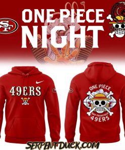 San Francisco 49ers X One Piece Red Hoodie