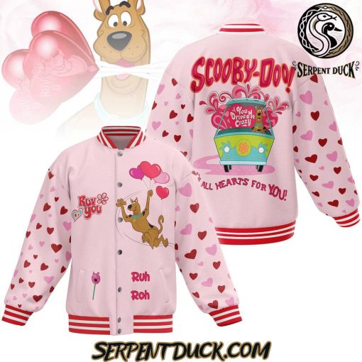 Scooby-Doo Ruv You I’m All Hearts For You Baseball Jacket