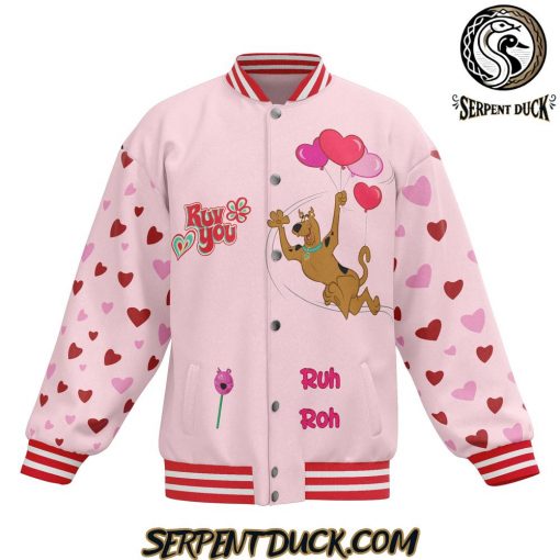 Scooby-Doo Ruv You I’m All Hearts For You Baseball Jacket