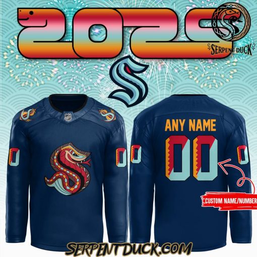 Seattle Kraken 2025 NHL Lunar New Year Premium Limited Custom Hockey Jersey