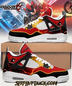 Shadow The Hedgehog Black and Red Specia Edition Air Jordan 4 Shoes