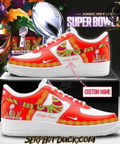 Super Bowl Lix 2025 Limited Edition Air Force 1 Sneaker