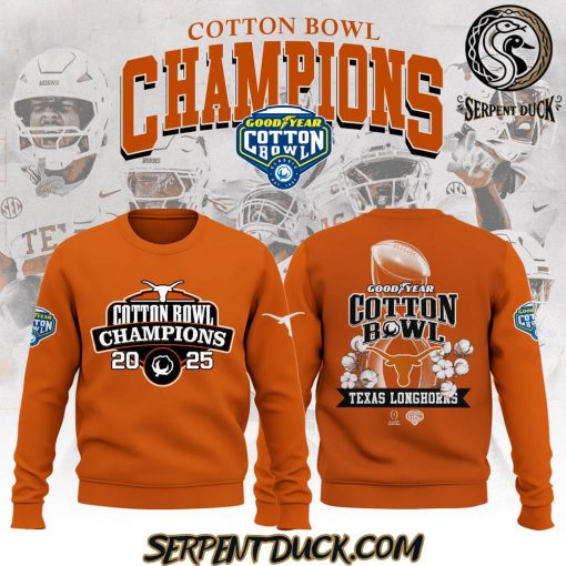 Texas Longhorn Cotton Bowl Champions Orange Sweatshirt 2025