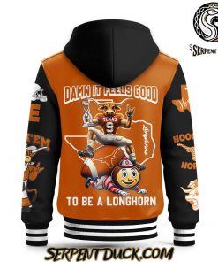 Texas Longhorns Damn It Feel Good To Be A Longhorn Baseball Jacket