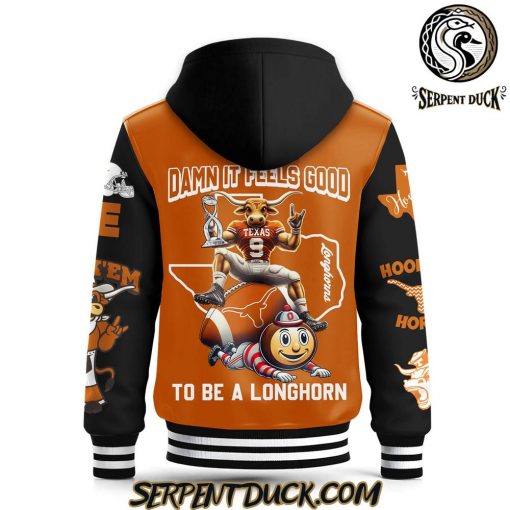 Texas Longhorns Damn It Feel Good To Be A Longhorn Baseball Jacket