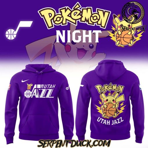 Utah Jazz x Pokemon Night Hoodie