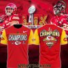 Kansas City Chiefs Super Bowl LIX Champions Custom Name White Shirt