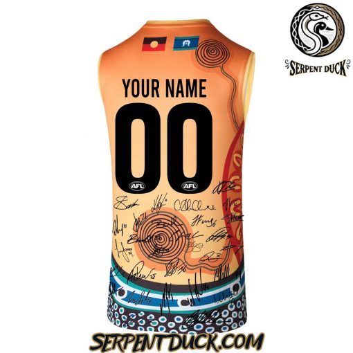 AFL 2025 Indigenous All Stars Guernsey SIGNATURE Custom Basketball Jersey