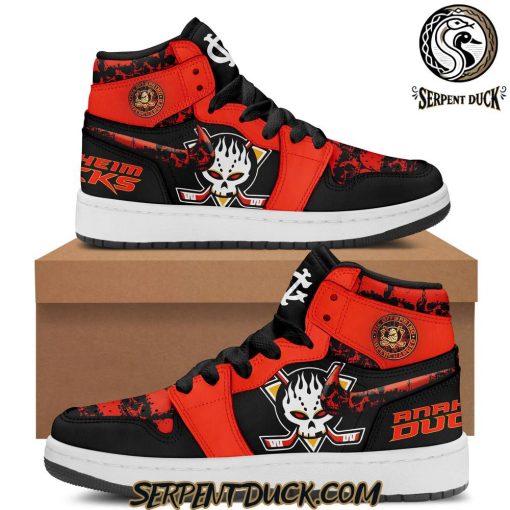 Anaheim Ducks “Come Out & Play Night” Air Jordan 1 Shoes