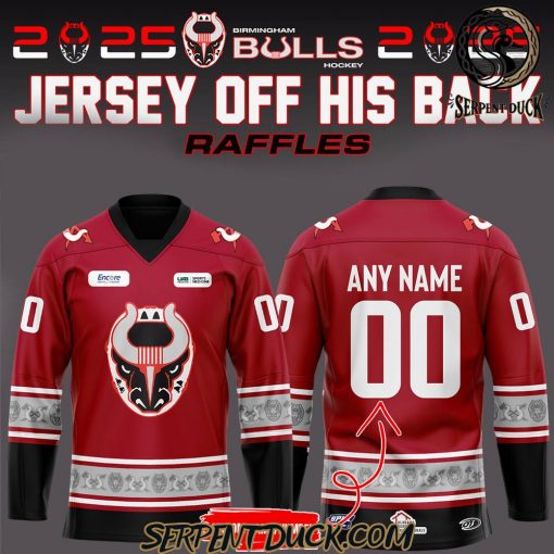 Birmingham Bulls Hockey 2025 Jersey Off His Back Raffles Personalise Hockey Jersey