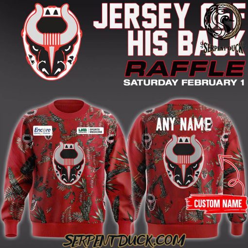 Birmingham Bulls Hockey 2025 Jersey Off His Back Raffles Sweatshirt