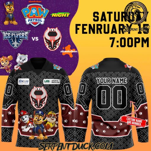 Birmingham Bulls x Paw Patrol Night And Weiner Dog Race Custom Hockey Jersey