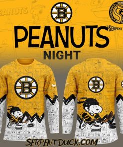 Boston Bruins Anniversary of Peanuts Hockey Jersey