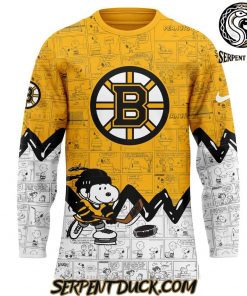 Boston Bruins Anniversary of Peanuts Hockey Jersey