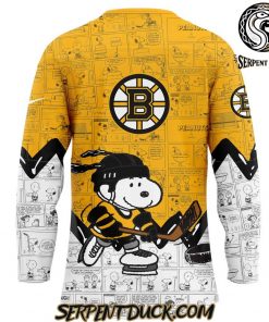 Boston Bruins Anniversary of Peanuts Hockey Jersey