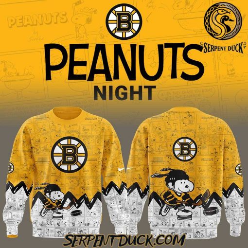 Boston Bruins Anniversary of Peanuts Sweatshirt