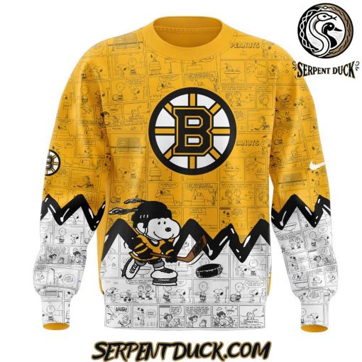 Boston Bruins Anniversary of Peanuts Sweatshirt