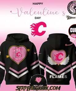 Calgary Flames 2025 Valentine Game Day Hoodie