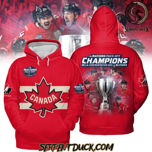 Canada Hockey Team 4 Nations Face-Off Champions Hoodie