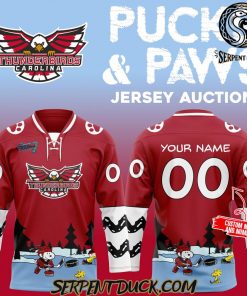 Carolina Thunderbirds x Pucks and Paws Hockey Jersey