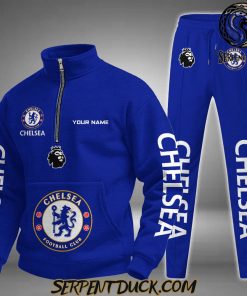 Chelsea F.C Custom Quater Zip Hoodie