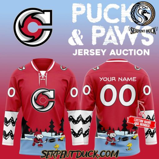 Cincinnati Cyclones x Pucks and Paws Hockey Jersey