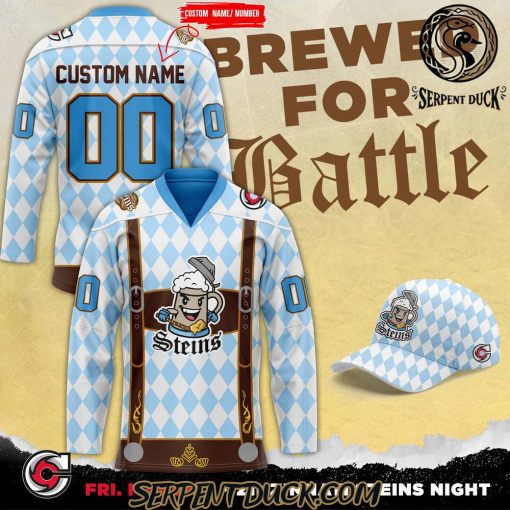 Cincinnati Cyclones x Zinzinnati Steins Custom Hockey Jersey