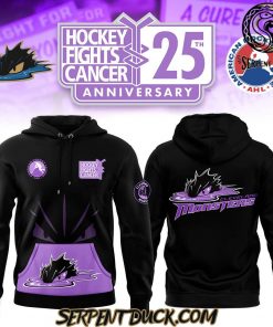 Cleveland Monsters Hockey Fight Cancer Hoodie