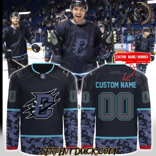 Columbus River Dragons x Military Night Custom Hockey Jersey