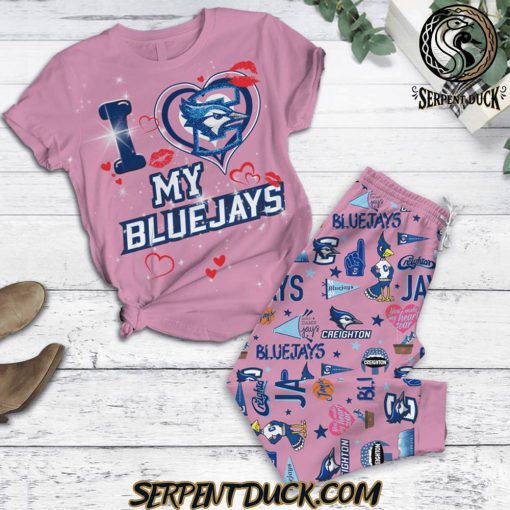 Creighton Bluejays I Love My Bluejays Pyjama Set