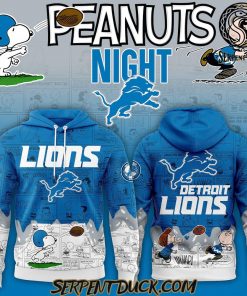 Detroit Lions 75th Anniversary of Peanuts Hoodie