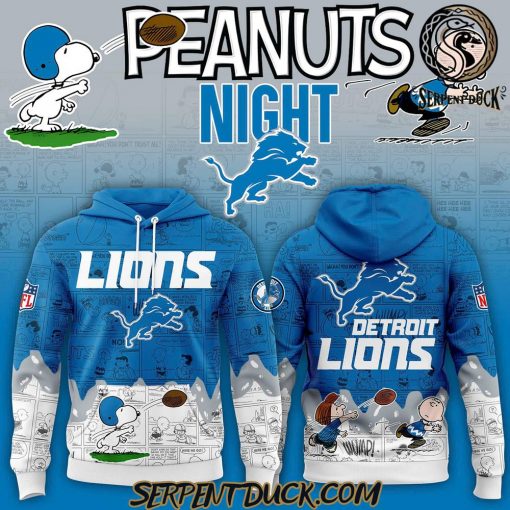 Detroit Lions 75th Anniversary of Peanuts Hoodie