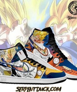 Dragon Ball Saiyan Rivalry Goku And Vegeta Air Jordan 1 Sneaker