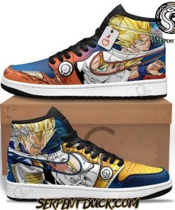 Dragon Ball Saiyan Rivalry Goku And Vegeta Air Jordan 1 Sneaker