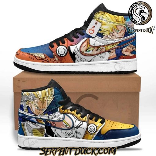 Dragon Ball Saiyan Rivalry Goku And Vegeta Air Jordan 1 Sneaker