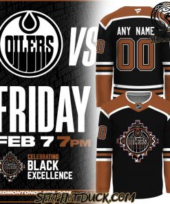 Edmonton Oilers Celebrating Black History Limited Edition Custom Name Hockey Jersey