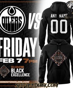 Edmonton Oilers Celebrating Black History Limited Edition Custom Name Hoodie