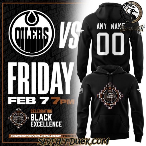 Edmonton Oilers Celebrating Black History Limited Edition Custom Name Hoodie