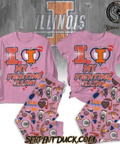 Fighting Illini I Love My Fighting Illini Pyjama Set