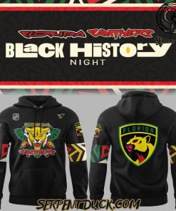 Florida Panthers Hockey NHL 2025 Limited Black History Night Hoodie