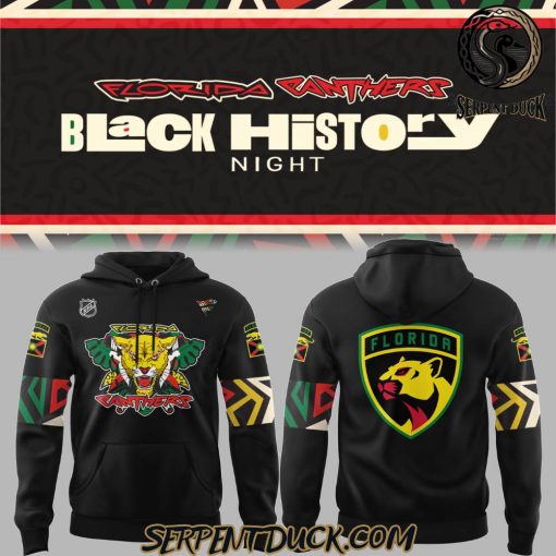 Florida Panthers Hockey NHL 2025 Limited Black History Night Hoodie