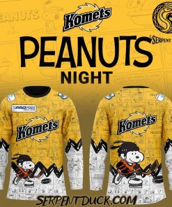 Fort Wayne Komets 75th Anniversary of Peanuts Hockey Jersey