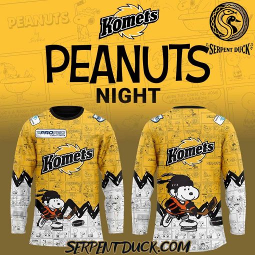 Fort Wayne Komets 75th Anniversary of Peanuts Hockey Jersey